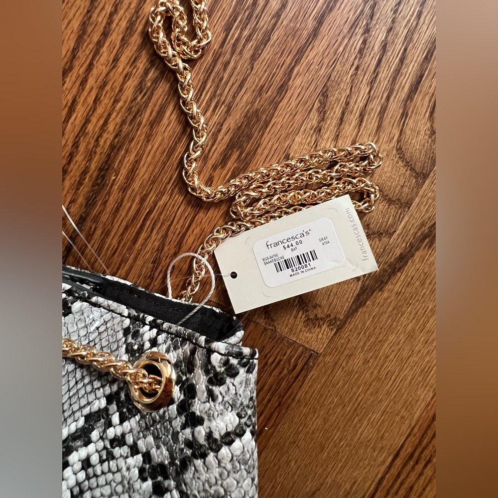 snakeskin bag
